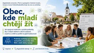 Pozvánka na workshop Obec, kde mladí chtějí žít